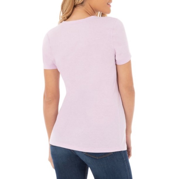 *TIME AND TRU* Essential V-Neck Short Sleeve Shirt - Picture 2 of 9